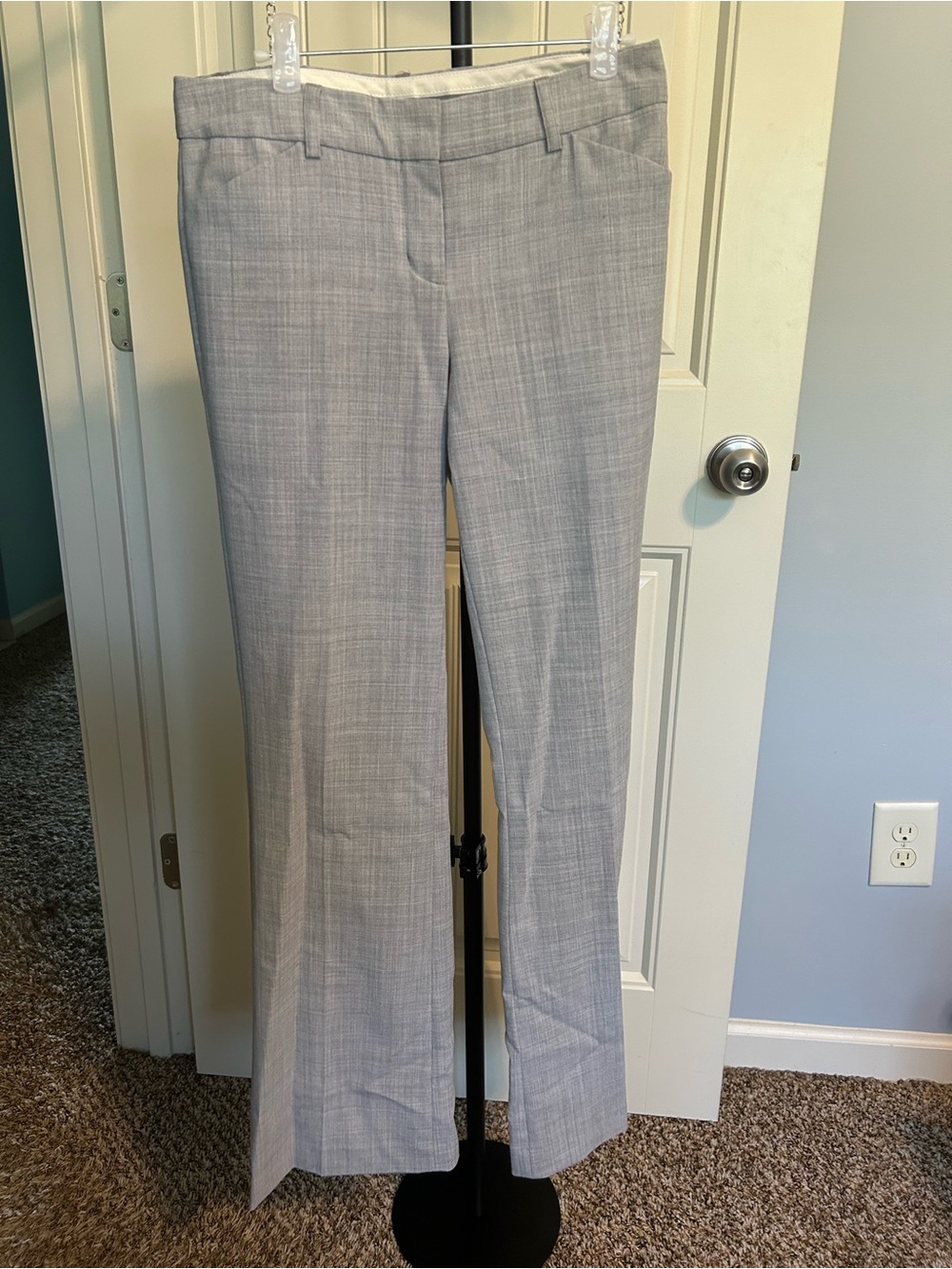 Express editor Light Gray Boot Cut Dress Pants
